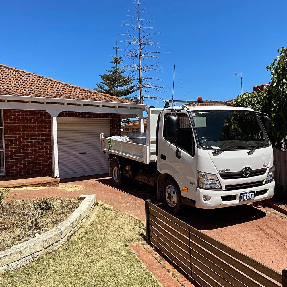 Thistle Waste Removals at a home in Perth, ready to provide general junk removal services.